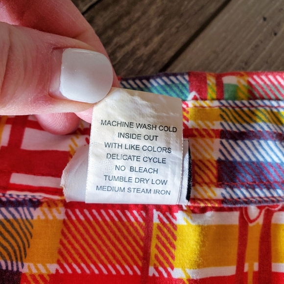 Vintage 1990s Adeiau Delafield Plaid Button Up Camp Shirt Women's Size Large - Picture 4 of 16